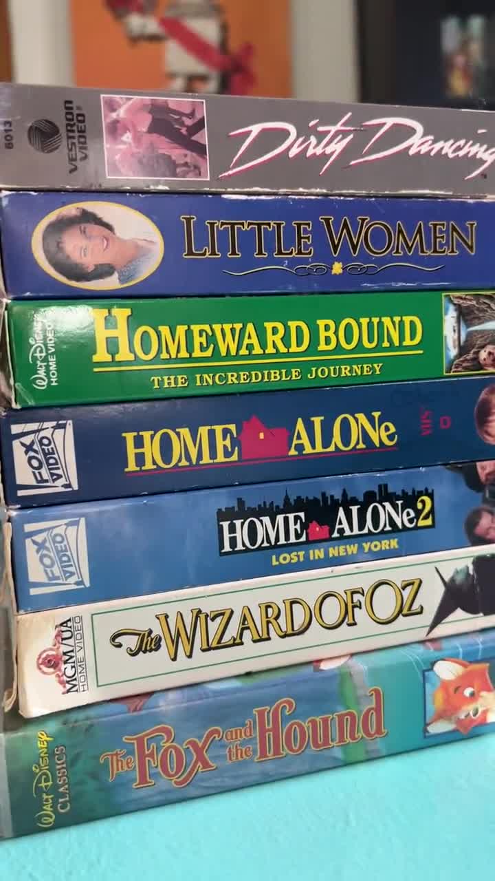 VHS Tapes - Movies - Home Alone - Homeward Bound - Wizard of Oz - Fox and  the Hound - Little Woman - Dirty Dancing