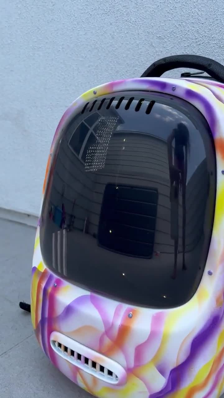 Hand Painted Baby Yoda Pet Carrier Pod, The Child Grogu Bag (18 inches) video poster