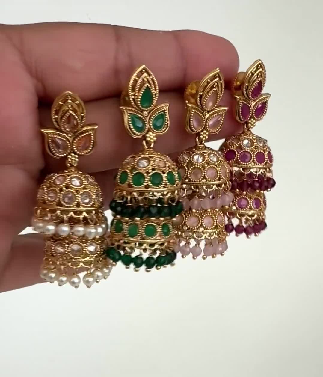 1 Gram Gold Jhumka - Etsy Singapore