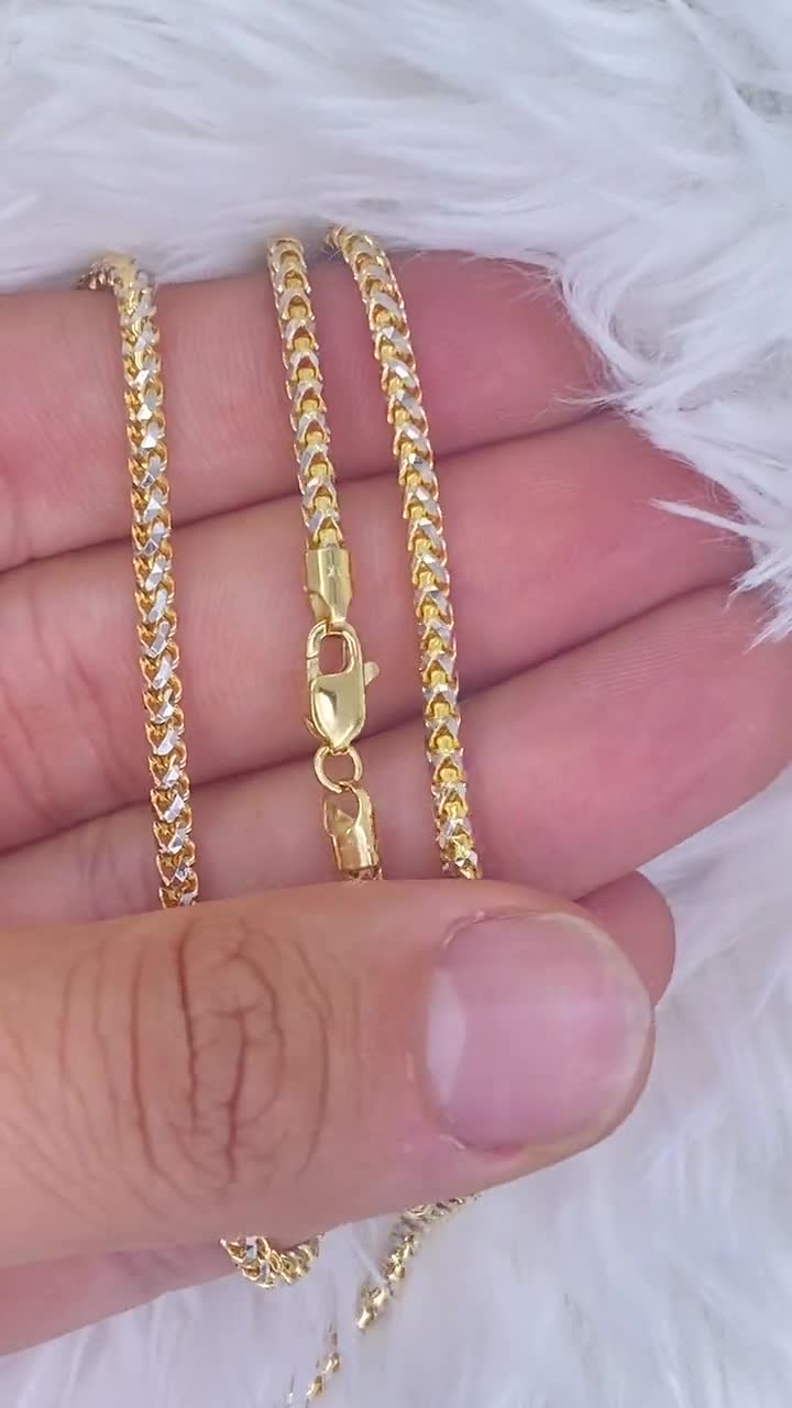 Solid 10K Gold Rope Chain Gold Rope Necklace 1.5mm 2mm 3mm 16in 18inch 20,  10K Gold Rope Chain, 10K Rope Chain, Diamond-cut, Men, Woman 