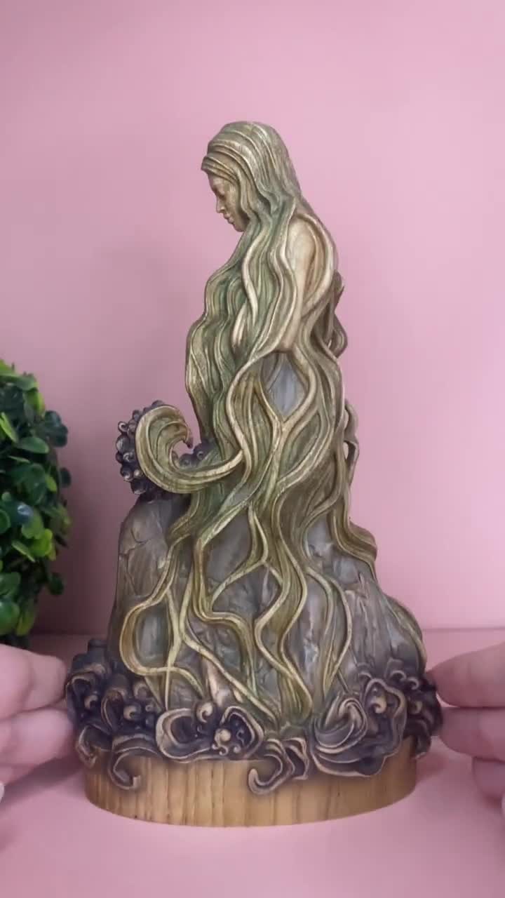 Pachamama Statue:gaya Earth Goddess Wood Art Hand Carved - Etsy