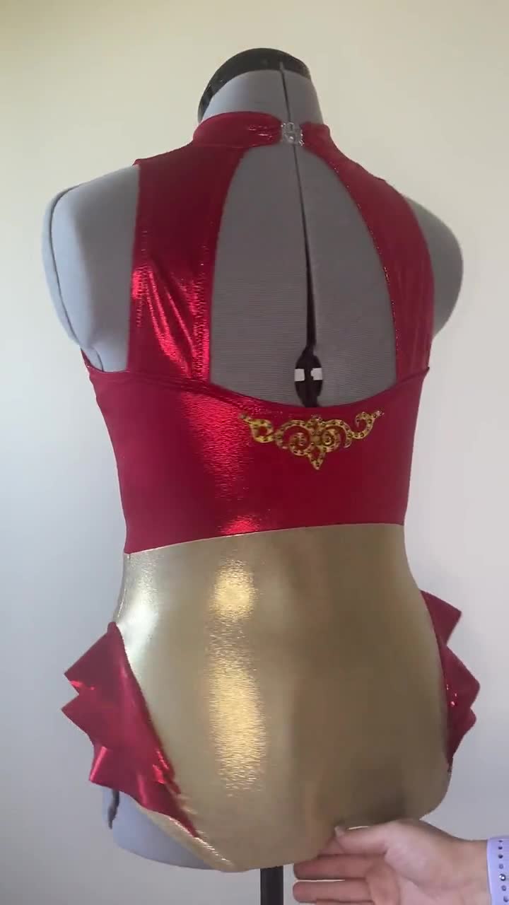 CUSTOMISABLE Two Colour Circus Style Leotard Choose Your Colours Frilly  Ruffles Costume Aerial, Dance, Performer, Showman 