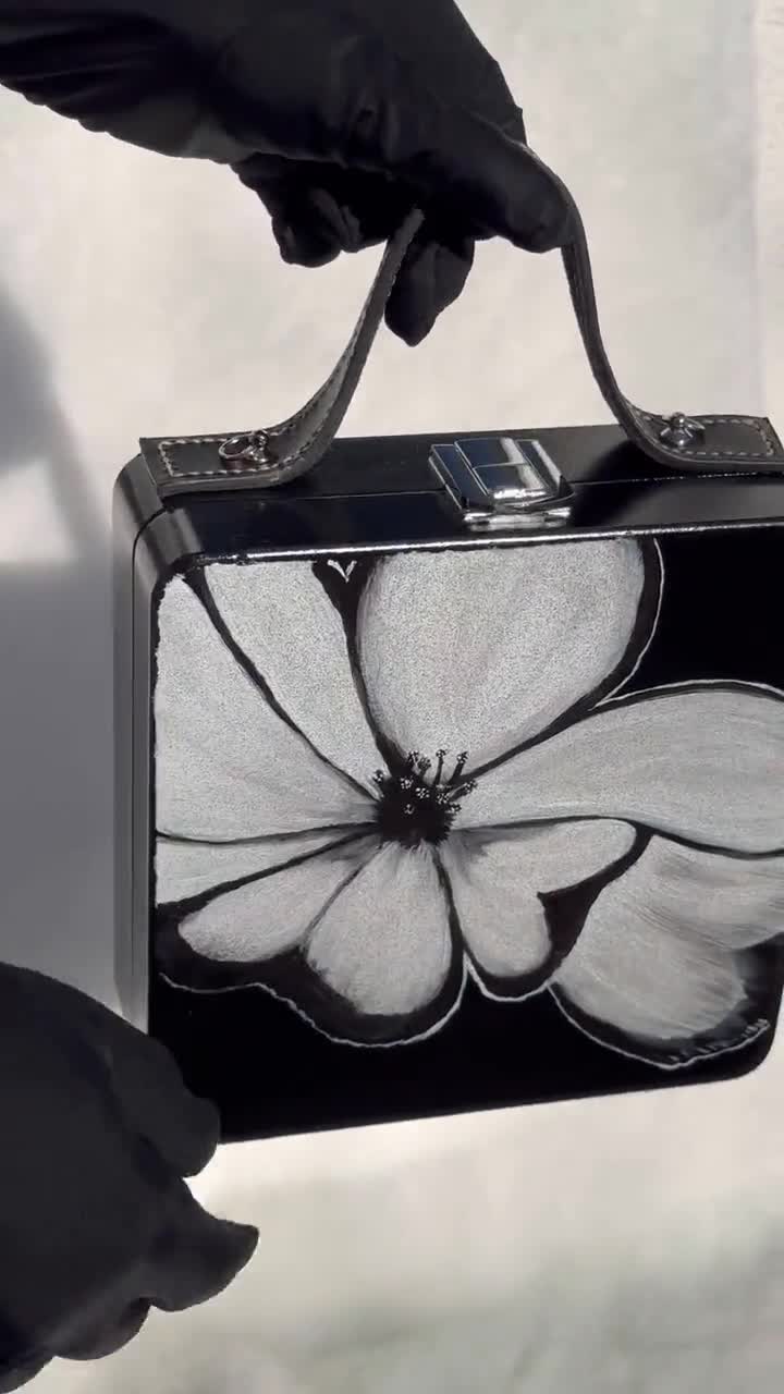 Wooden Bag , Hand Painted