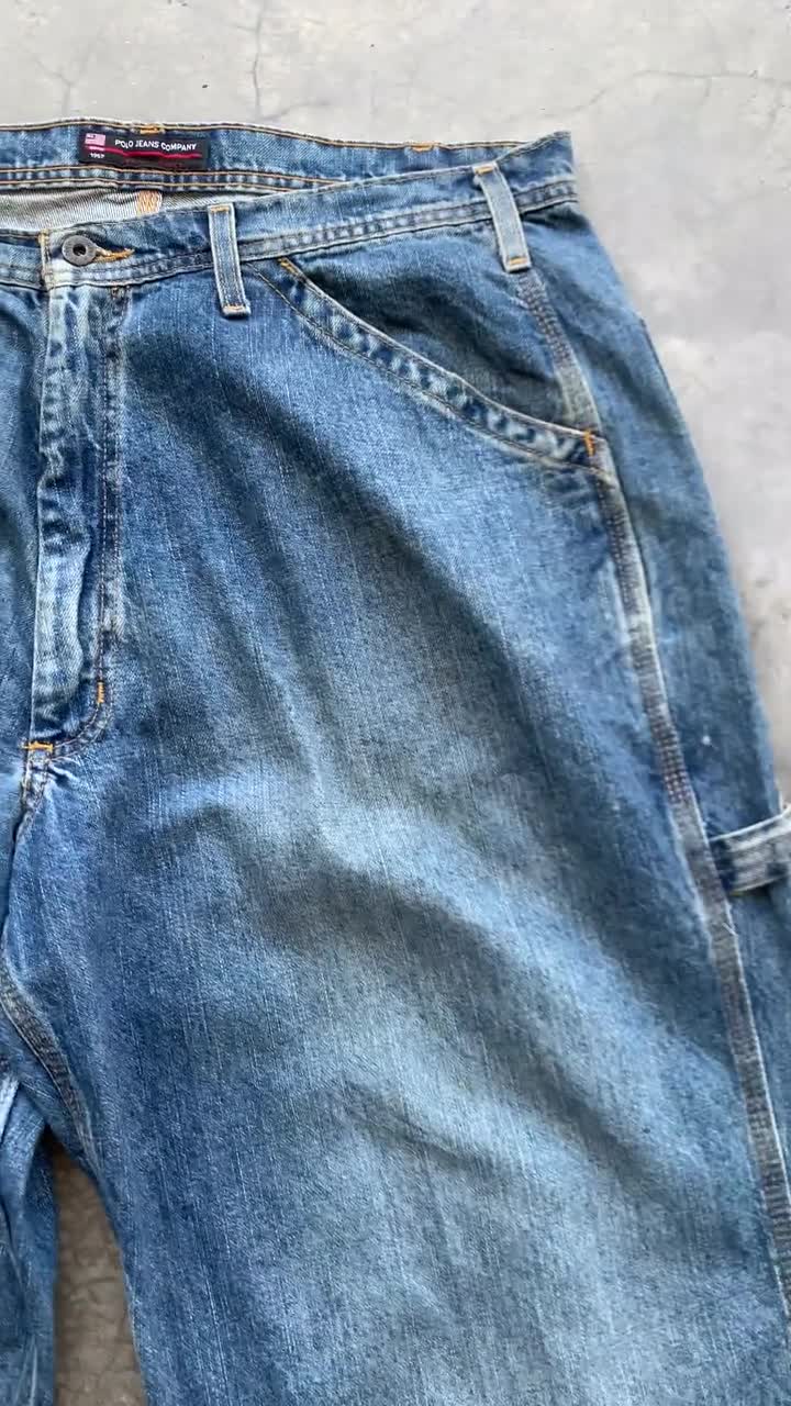 Vintage Polo Jeans Co Carpenter Jeans Baggy Size 38x31 - Etsy Canada