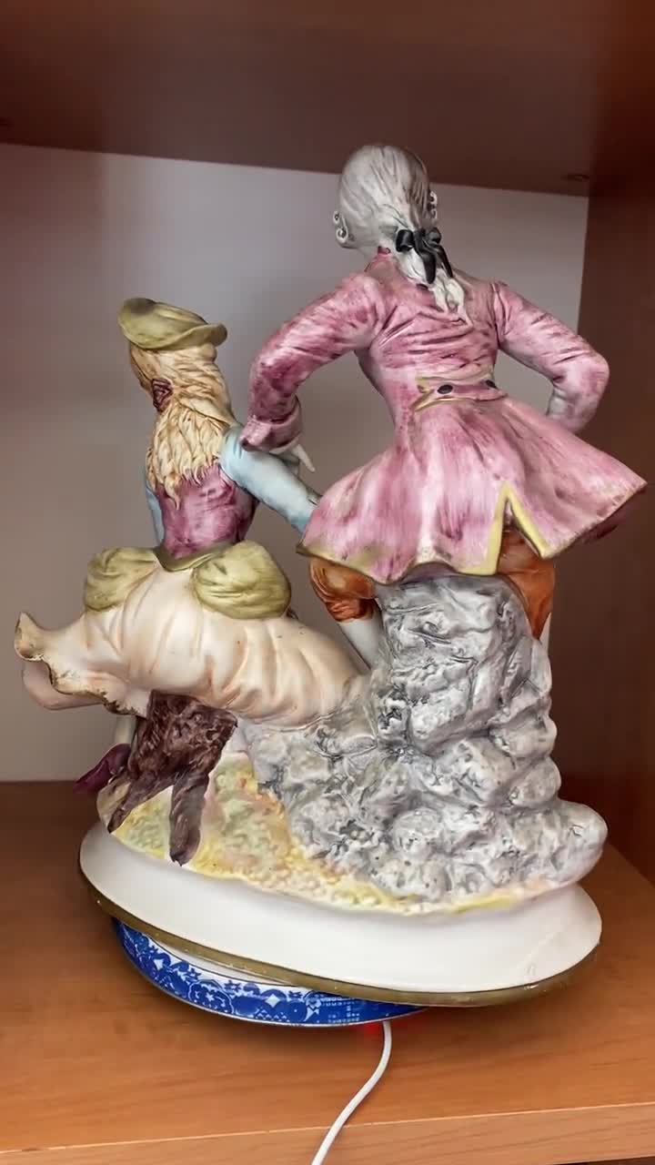 Capodimonte N Italian Porcelain Figurine Victorian Style Couple