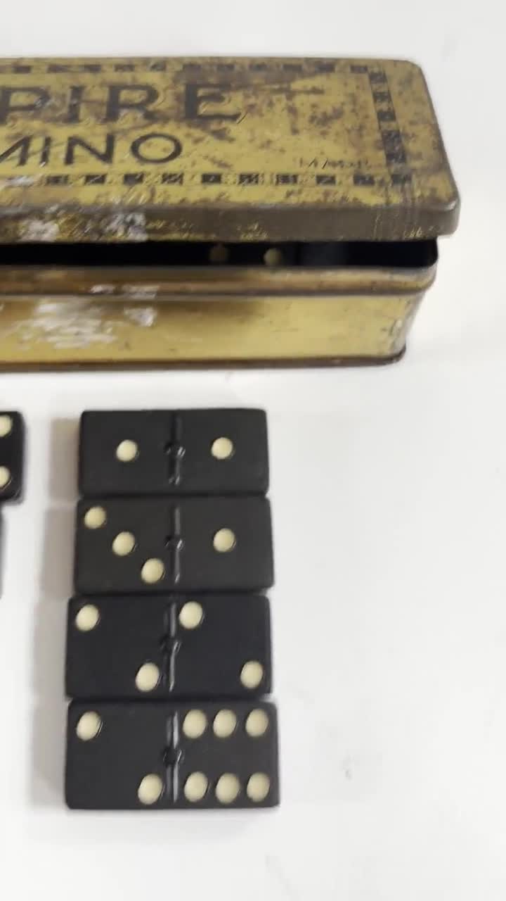 Coffret De Dominos En Bakelite - Jeu De Société Années 1930