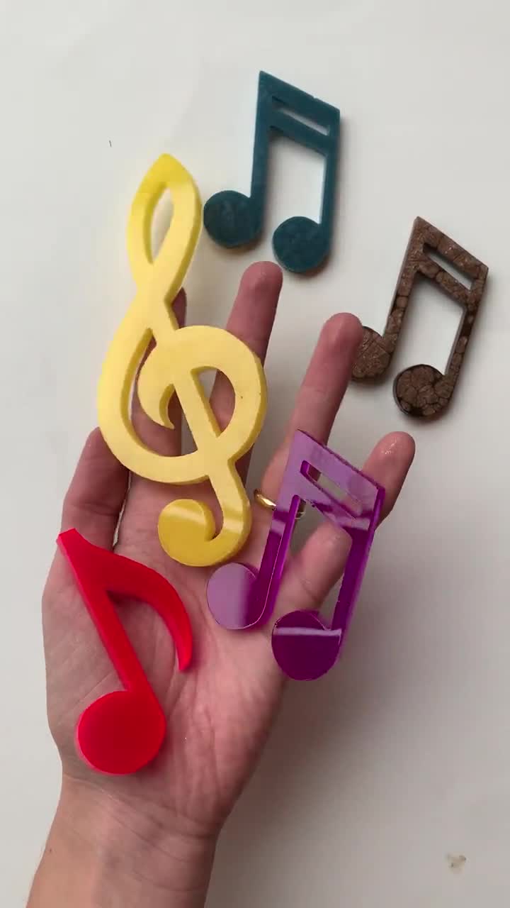STAMPO SILICONE NOTE Musicali Pentagramma Chiave di Violino Musica L