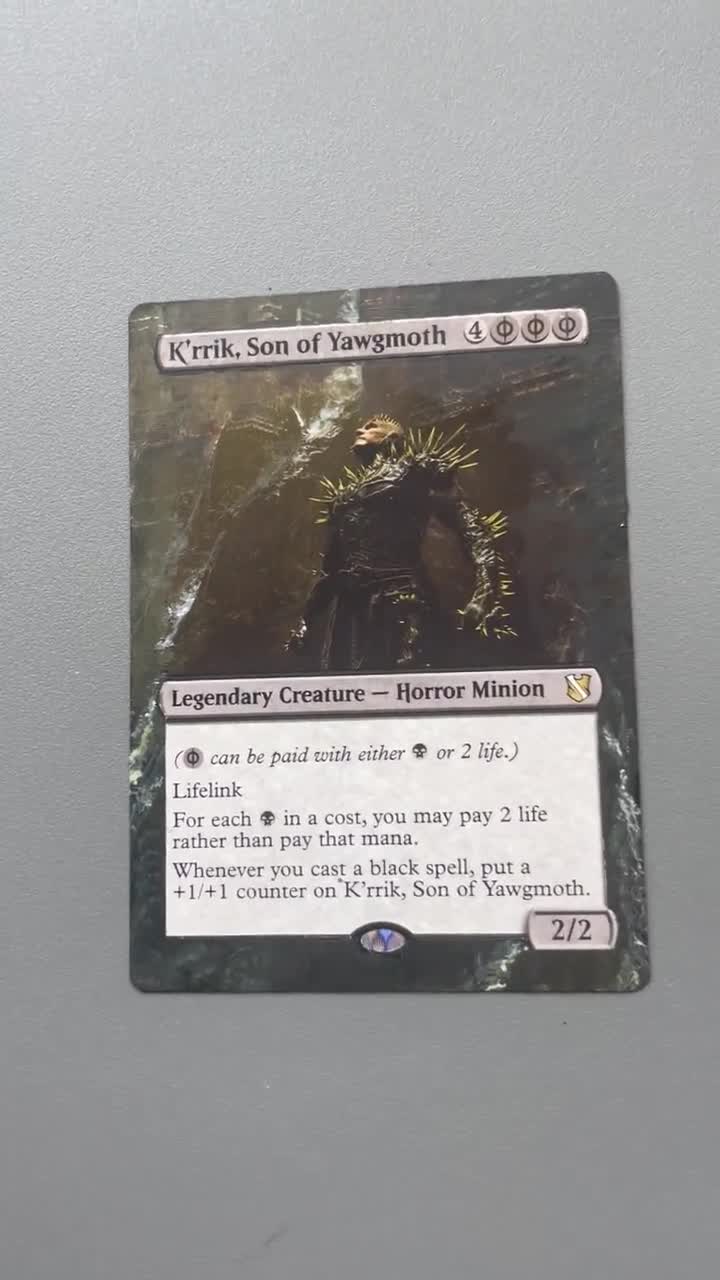 MTG Altered Art Card K'rrik, Son of Yawgmoth Extension - Etsy