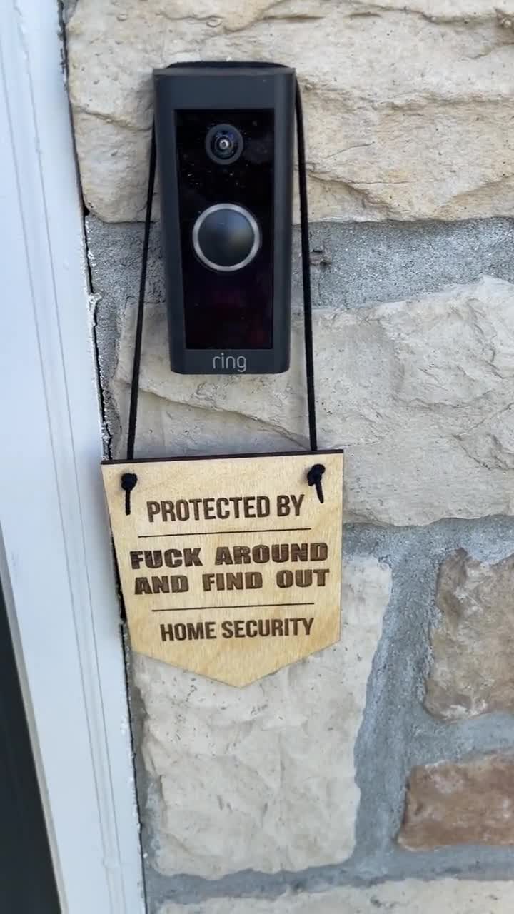 Fuck Around and Find Out Doorbell Front Door Sign - Etsy