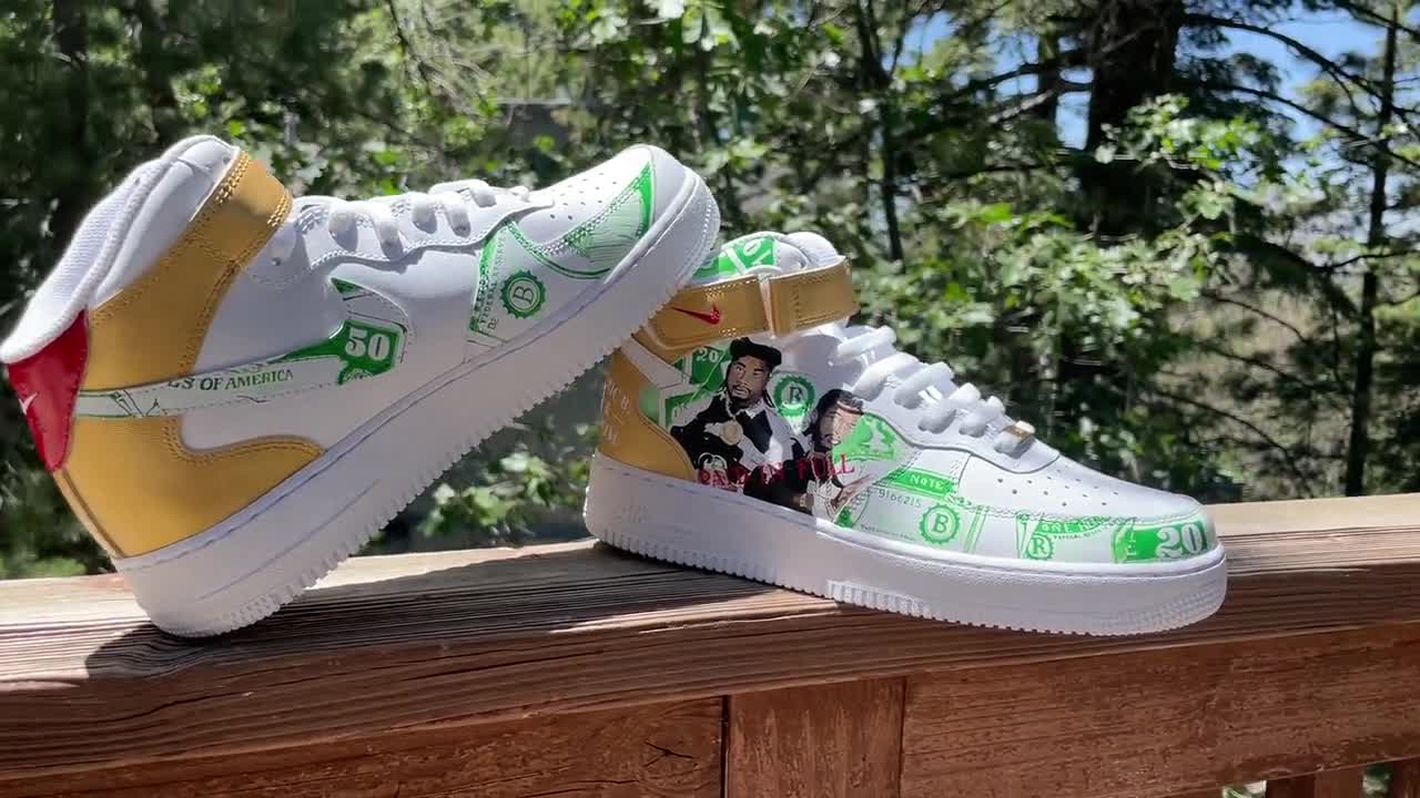 Detail Me 'portraits' Custom Air Force Ones