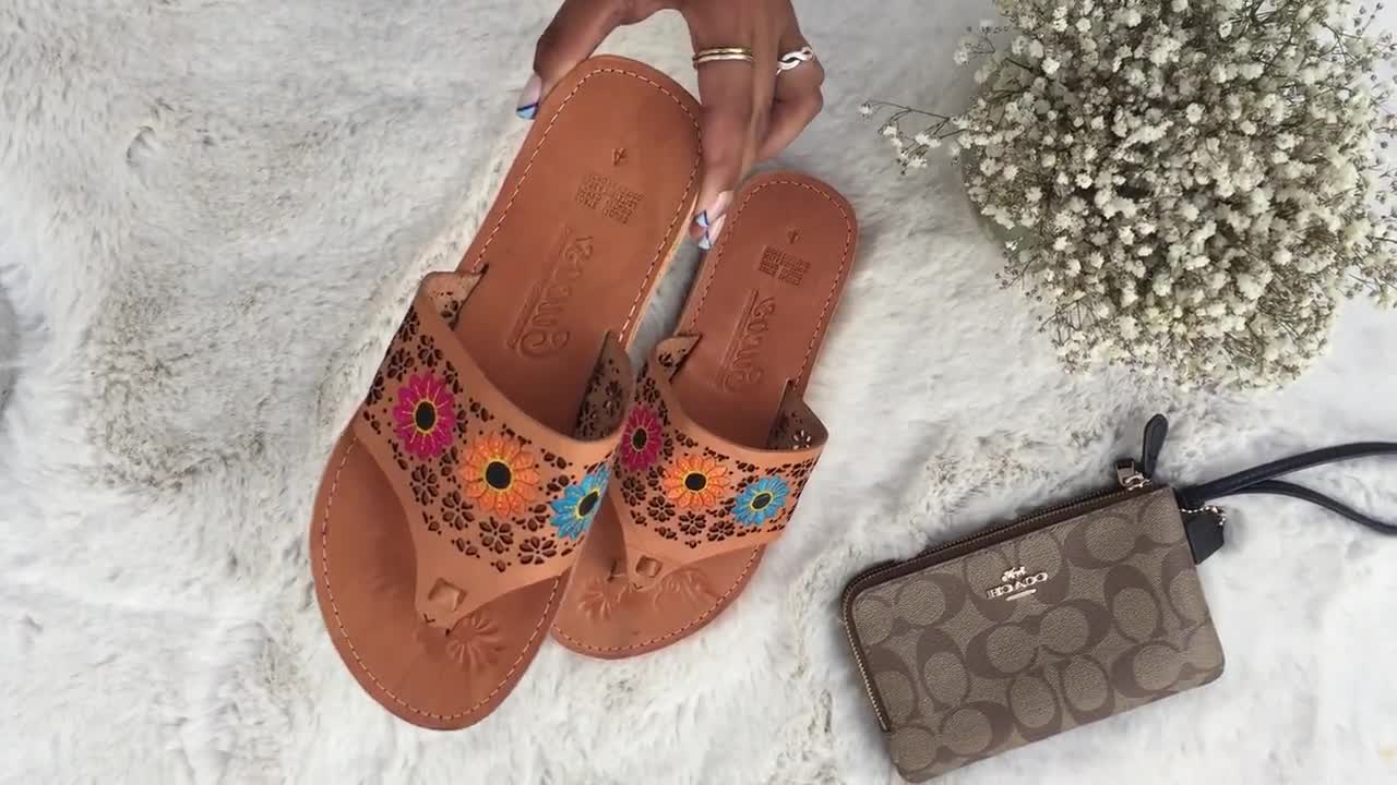 Huarache Sandal All Sizes Boho Hippie Vintage Mexican Style Colorful Leather Mexican Huaraches