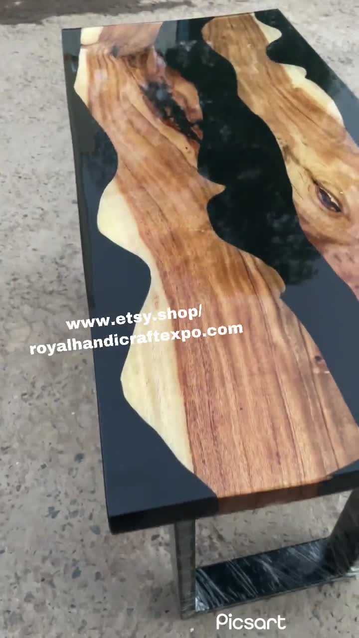 Epoxy Table Top, Epoxy Wooden Center Table , Epoxy Resin River