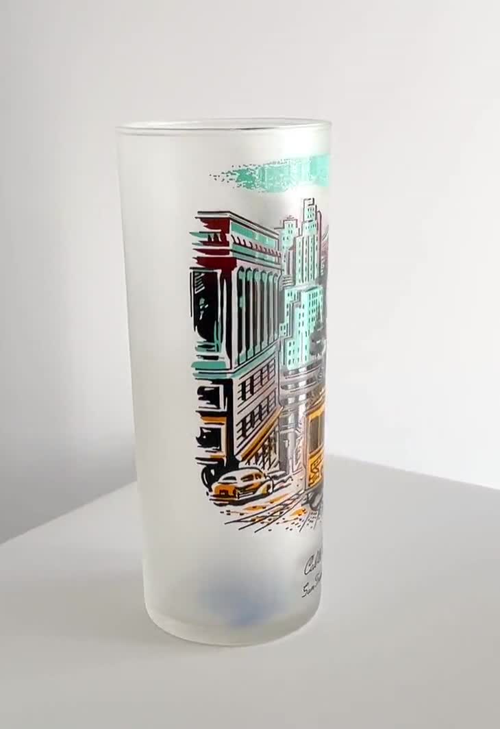 16 oz Frosted Glass Tumbler - High Voltage Graphix