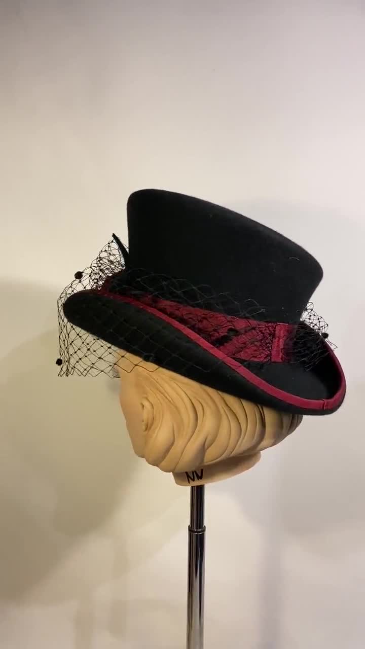 Bowler Hat, Wool Felt Hat, Women Men Hat, Unisex Hat, Victorian