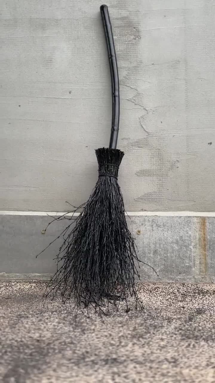 Black Witch Broom, Halloween Besom, Halloween Broom, Wedding Broom