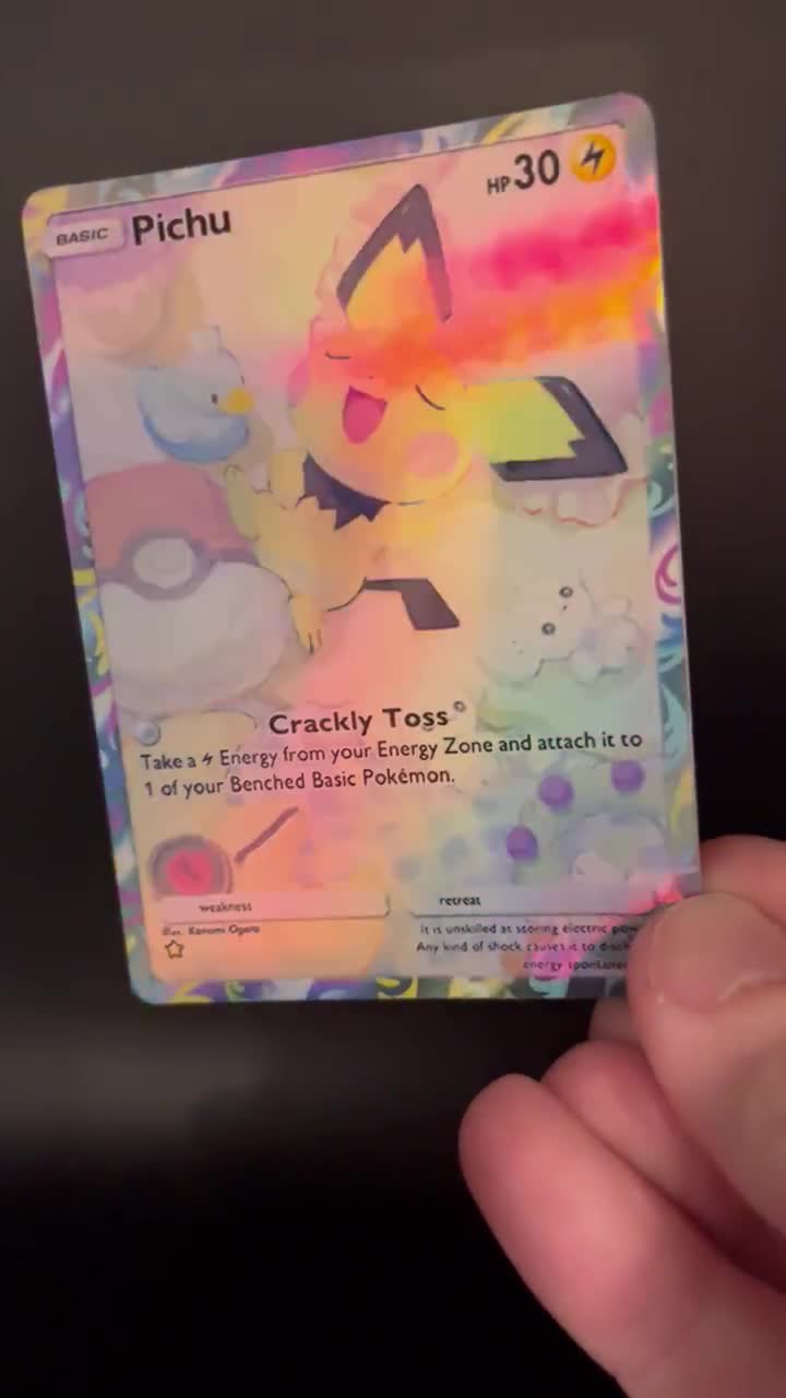 Pichu - Holo Fan Card Pokmon TCG Pocket Art | Wisdom of Sea and Sky (A4)