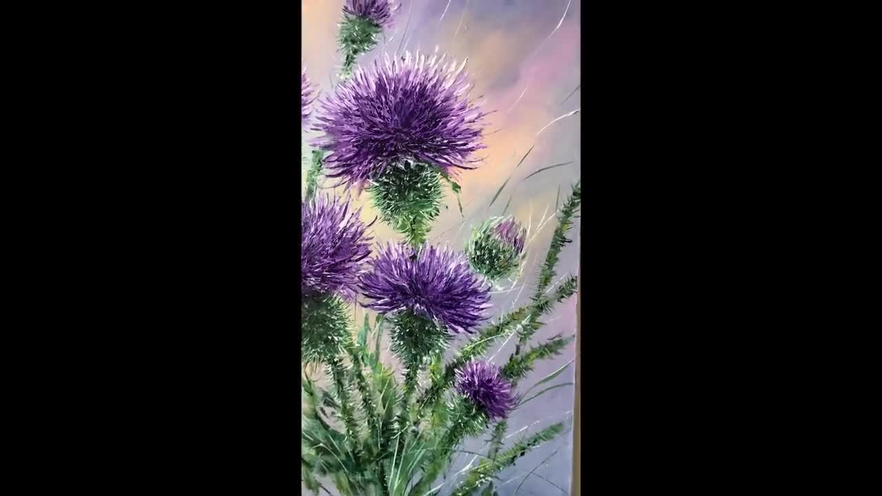 Psychedelic Thistle Magnet, Wildflower Decor, Prairie Flower Print, Thistle  Art, Gift for Hikers & Nature Enthusiasts, Set or Single Magnet