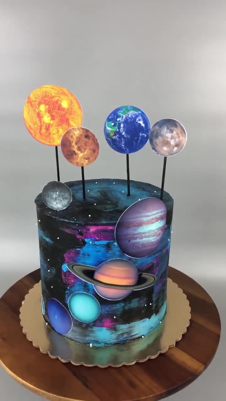 solar system projects made from cake