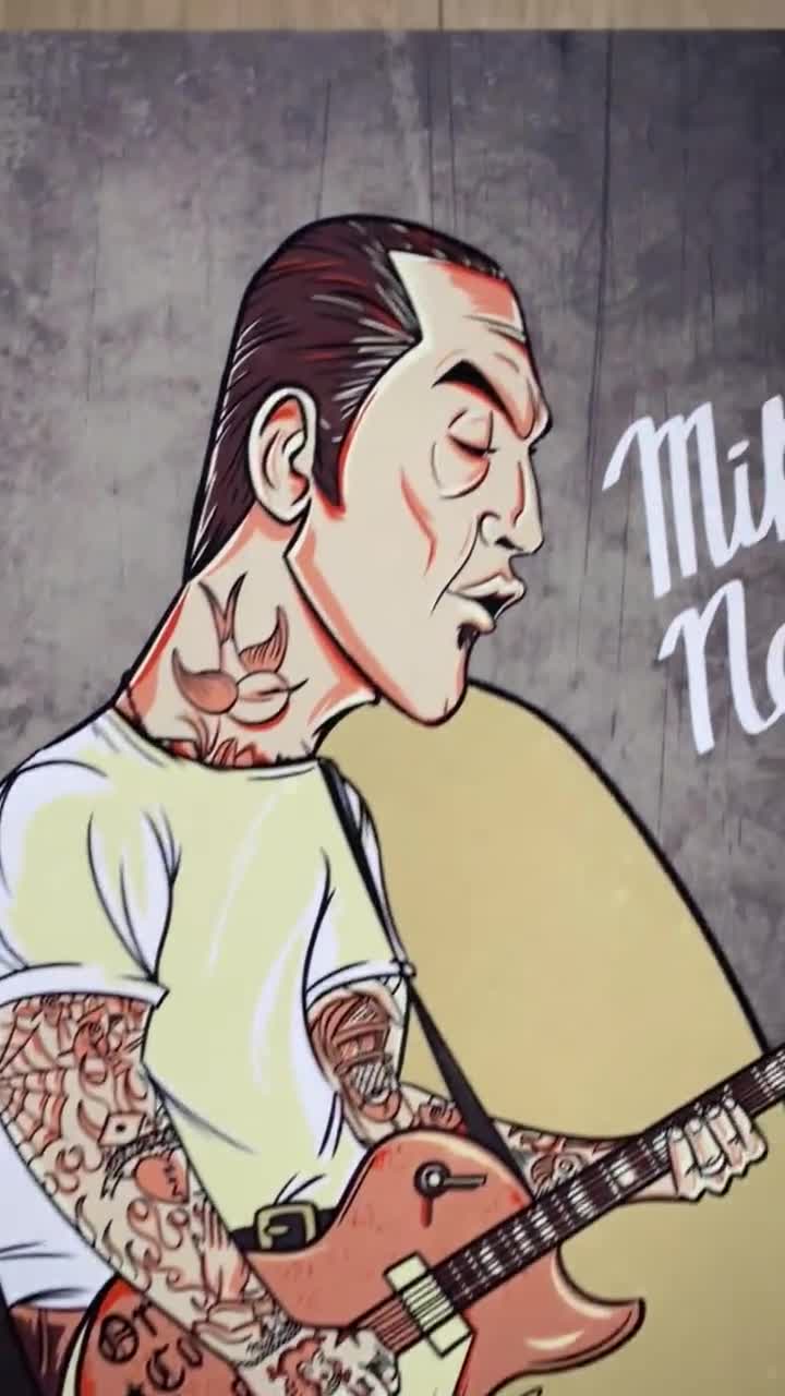 Social Distortion Art Print, Social Distortion Poster, Mike