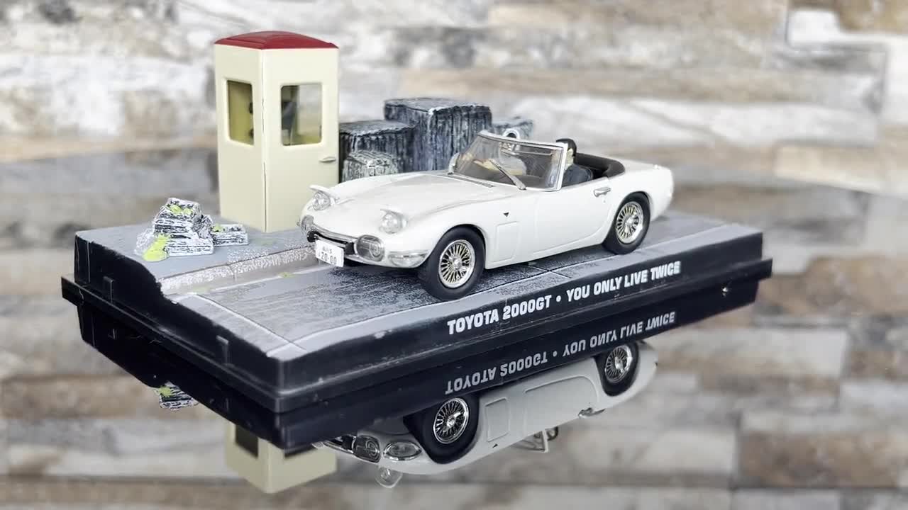 Toyota 2000GT, 007 James Bond Collection Car, Vintage Diecast Car