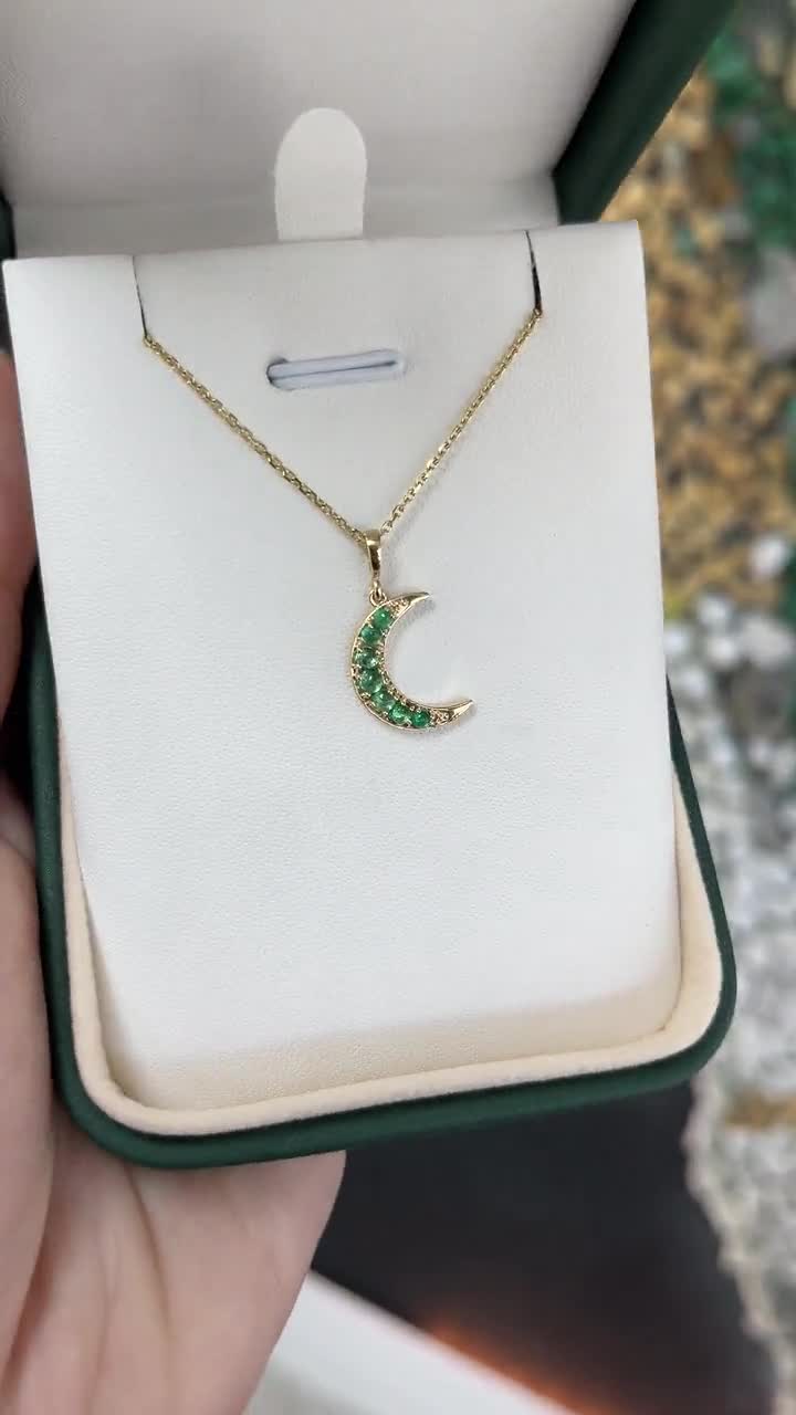 Emerald moon deals necklace