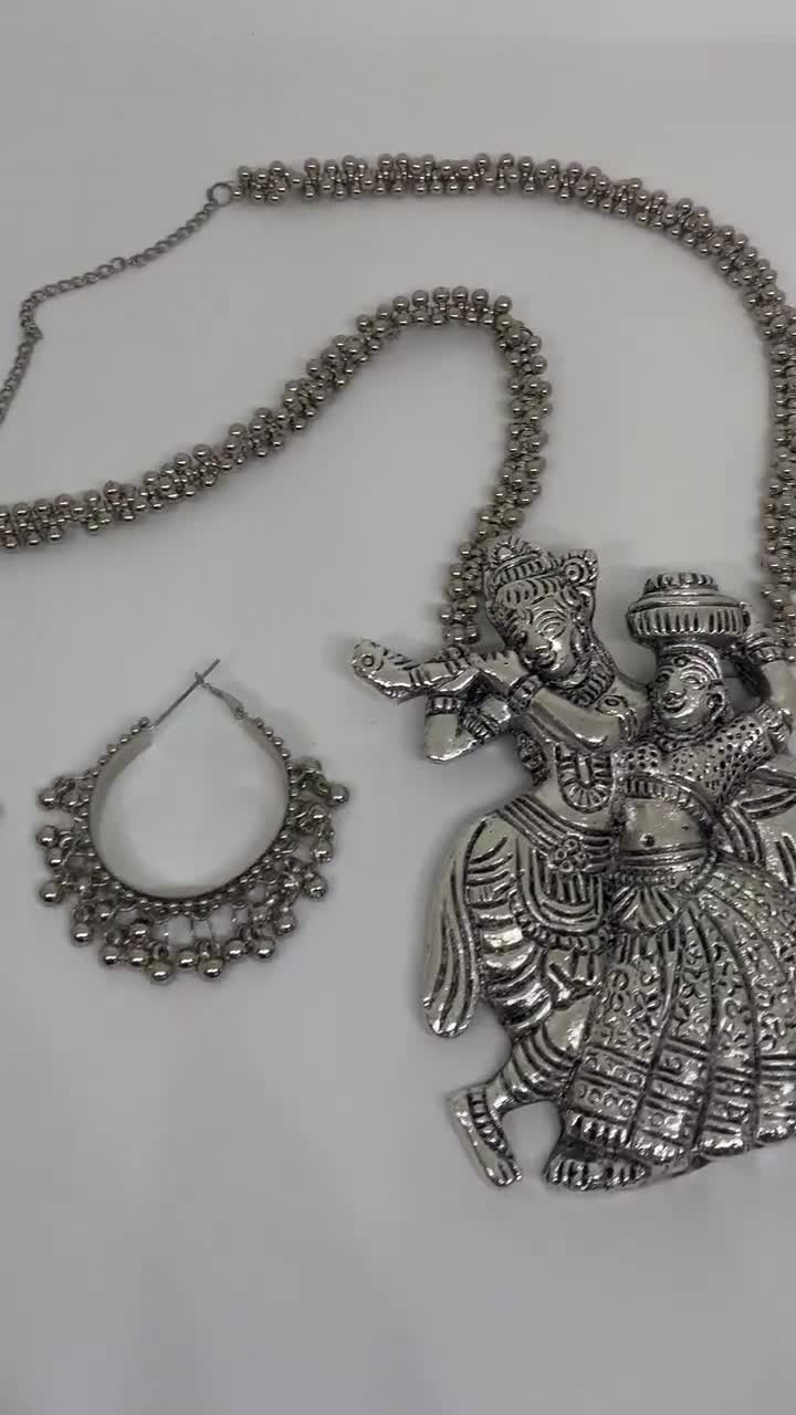 Buy Ghungroo Jaipuri Silver Hoops Earrings, Jaipur Jewellery, Indian  Oxidised Jewelry, Wedding Wear Women, Afghani Jewelry, Light Weight Earring  Online in India 