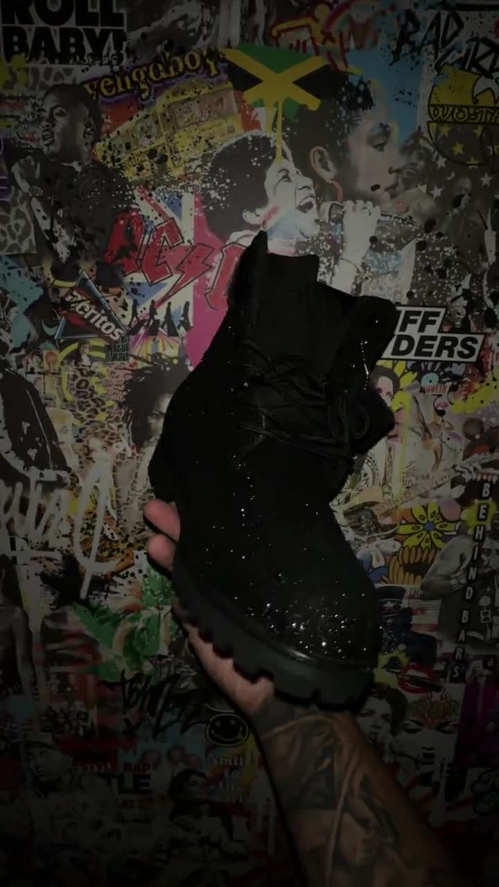 Timberland Black Glitter - Etsy