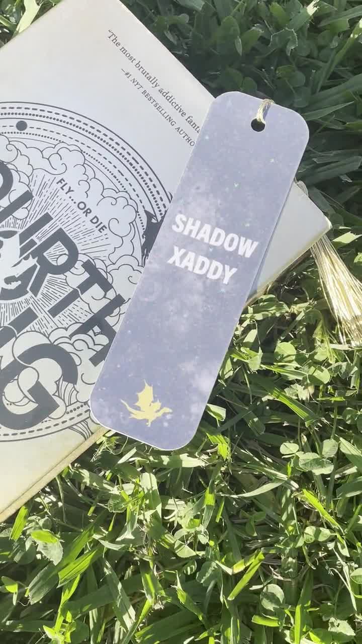 Fourth Wing inspired “Shadow Xaddy” Xaden holographic bookmark