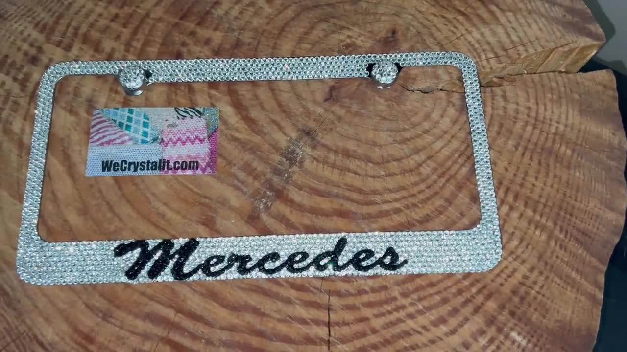 Lexus Crystal Sparkle Auto Bling Rhinestone License Plate Frame with Swarovski Elements hot Made by WeCrystalIt