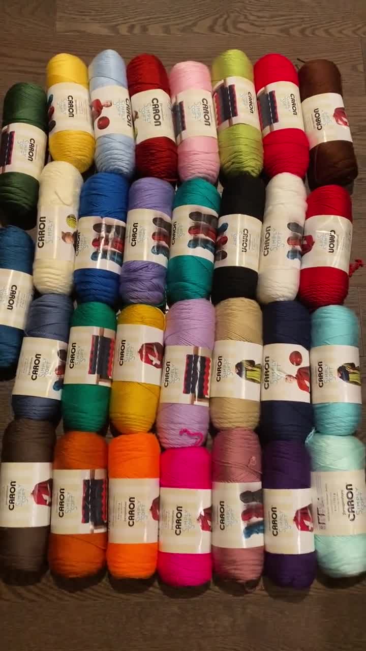 Lots-Red Heart Super/Caaon offers Simply Soft Saver Yarn-Light Grey 073650861390