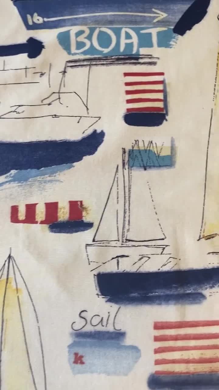 100% cotton quilt fabric buy OLD GLORY Hoffman International 7+ yards boats sailboat