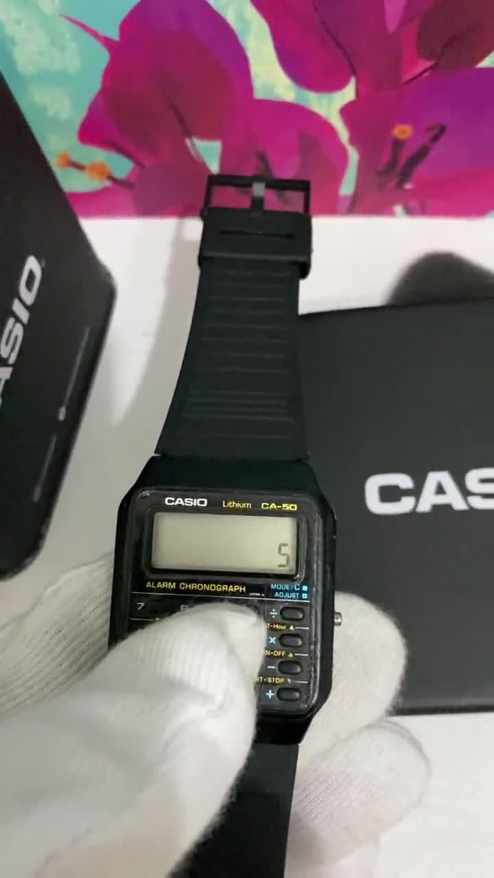 Rare Beautiful Casio CA-50 Calculator Watch Module 437