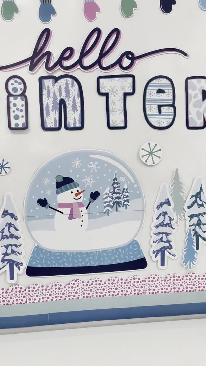 Hello Winter Printable Classroom Décor Bundle, Winter Classroom