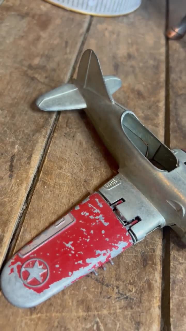 Vintage 1950s HUBLEY Diecast Navy Fighter Airplane: Aircraft