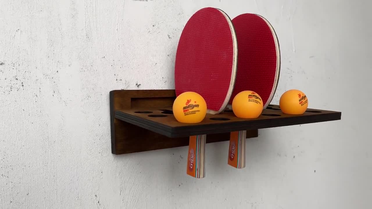Supporto Da Parete Per Racchette Da Ping Pong, Per Riporre Palline E