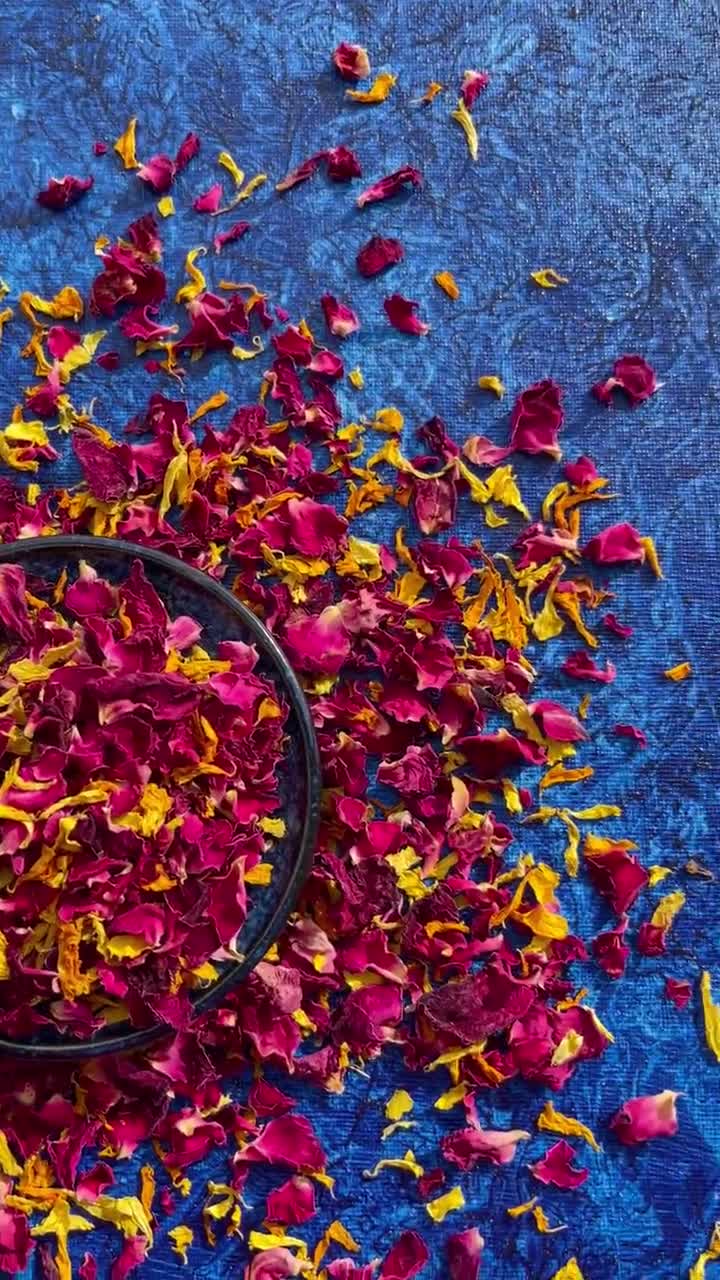 Edible Petals – Harvest Blend Of Natural Dried Yellow And Orange - View #6