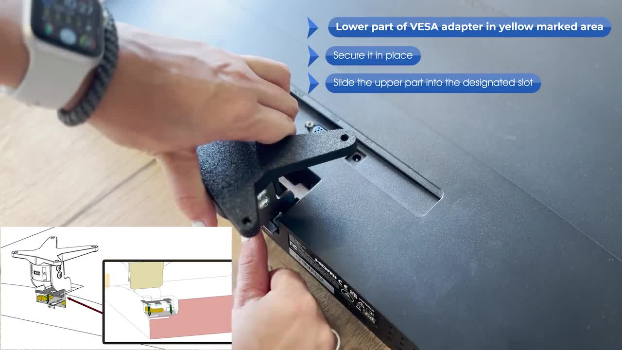 VESA adapter for Koorui monitor (24N5C, 27N5C) 