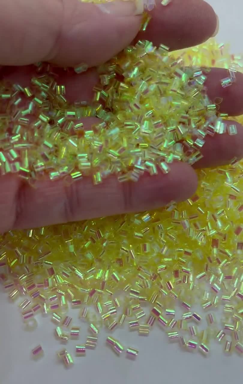 20 Grams Yellow Iridescent Crispy Crunchy Bingsu Bead Beads For Making –  Crystal Bay Supplies
