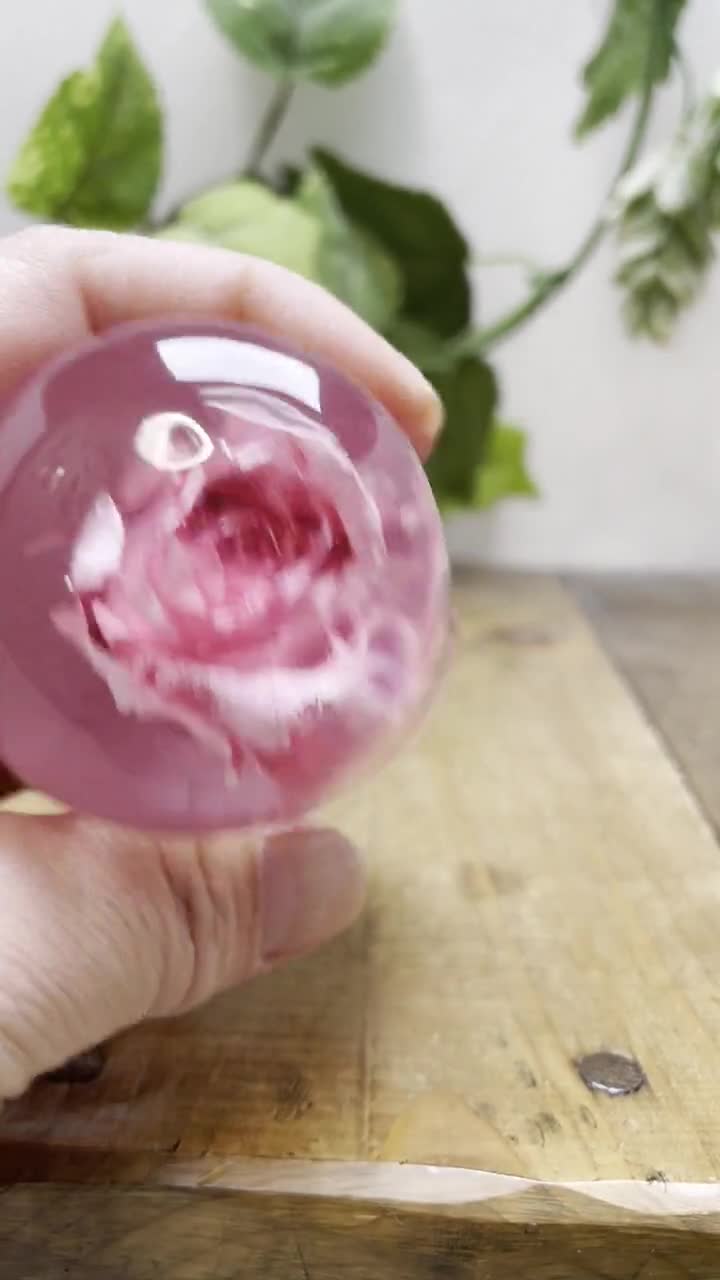 Pommeau de levier de vitesse fleur sous-marine tête de mort rose