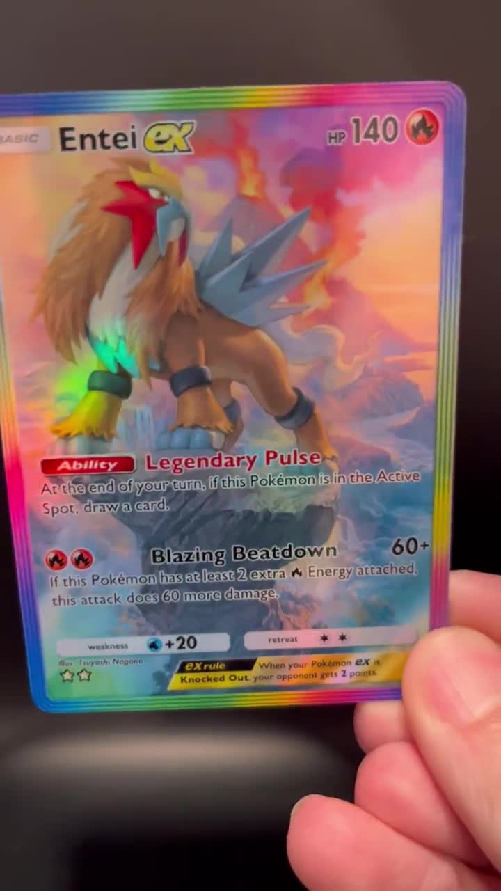 エンテイ ex - ホロファンカード ポケモン TCG ポケットアート