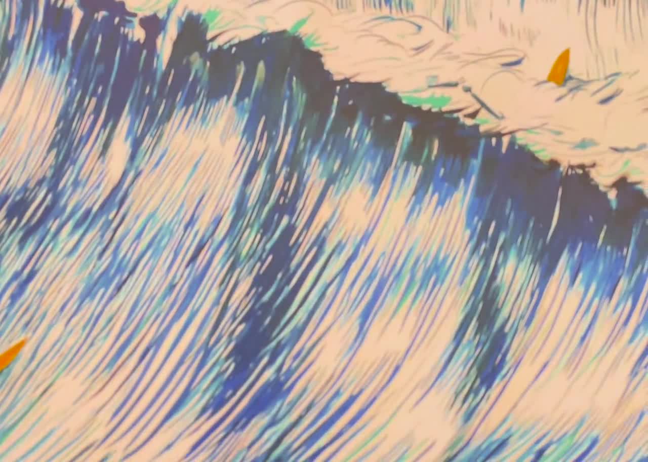 レイモンド・ペティボン サーファープリント：カリフォルニアのビッグ