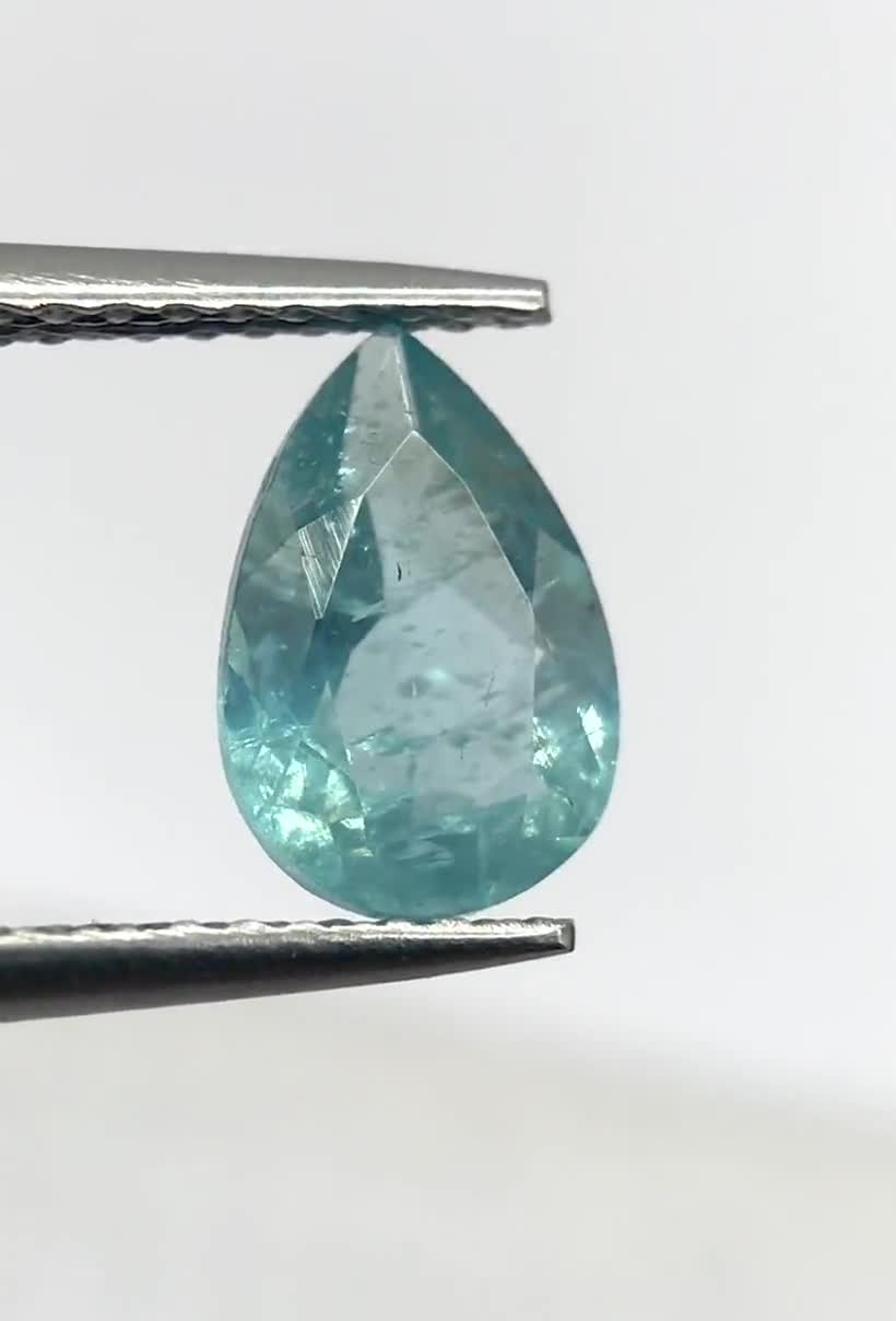 4 Apatites Bleues Naturelles Brutes D'Afrique – 5,23 Carats (Format 5,6 à 9,5 Mm) – Sans Traitement