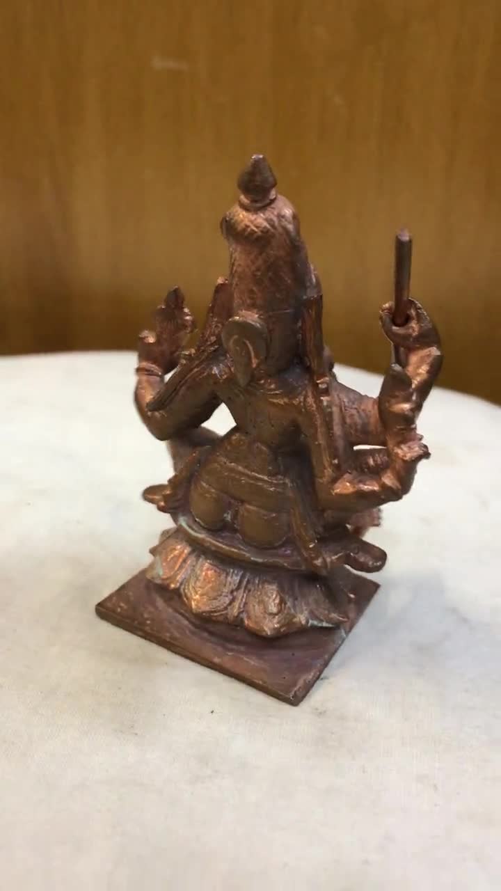 Buy Rare Antique Brass Statue of Devi Chamundeshwari