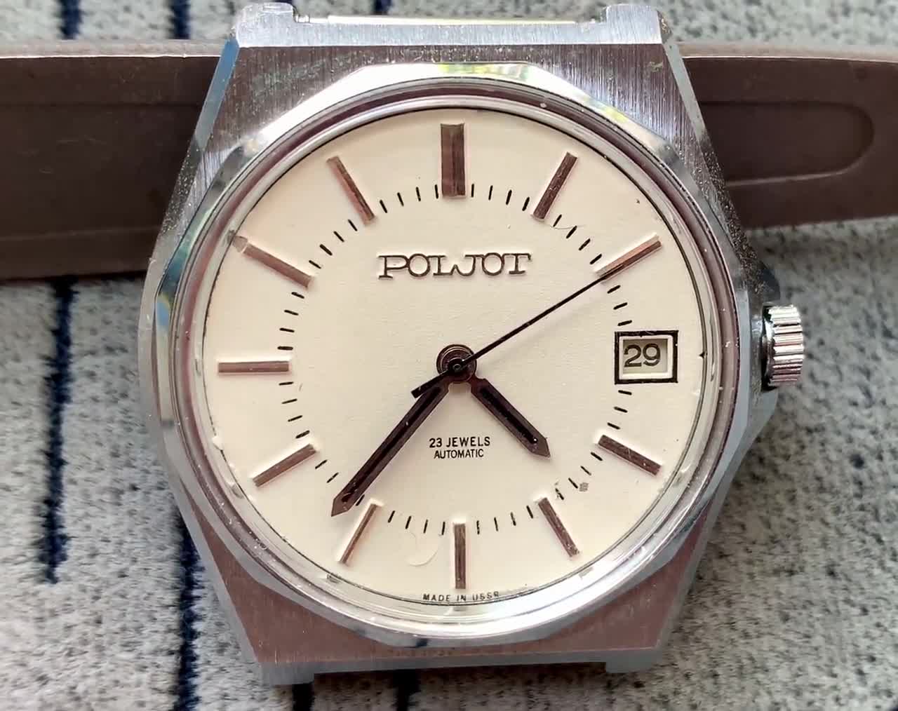 Collectible Watch POLJOT 23 Jewels Automatic 1 Mchz Named