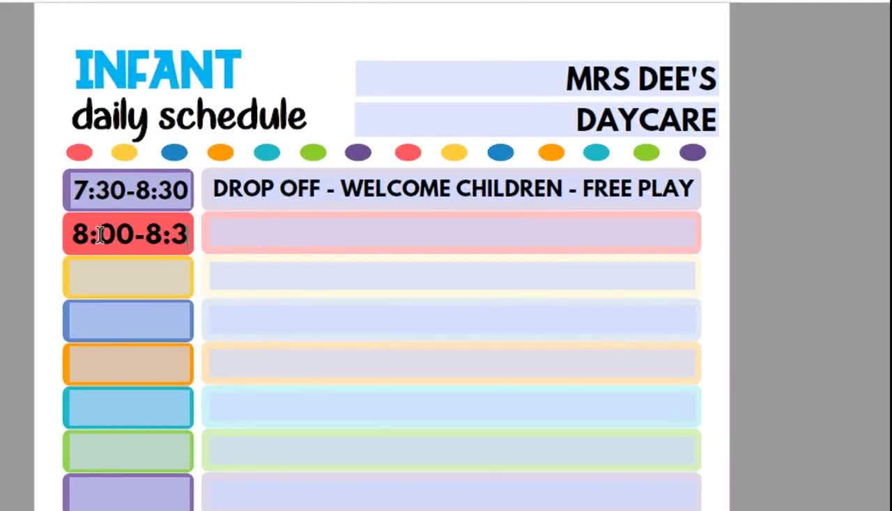 daycare-daily-schedule-for-infants-printable-child-care-fillable-pdf-etsy