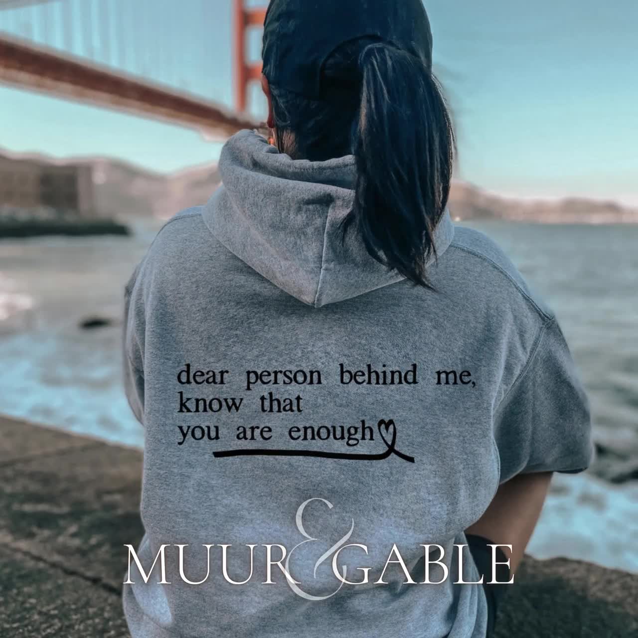 "Dear Person Behind Me" & "You Are Enough" Graphic Tee - Positive Message Women's T-Shirt - View #8