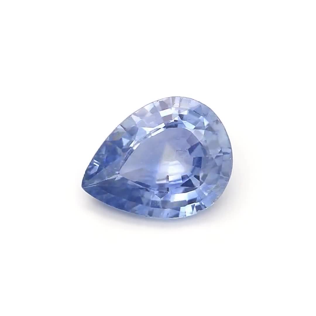 Blue Sapphire 1.69 Carat, Pear 9.2 x 7.1 mm, Natural Sapphire, Loose Stone