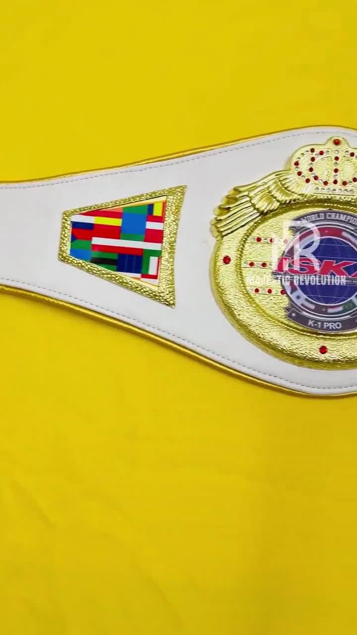 ISKA世界キックボクシング選手権タイトル3Dベルト - Etsy 日本