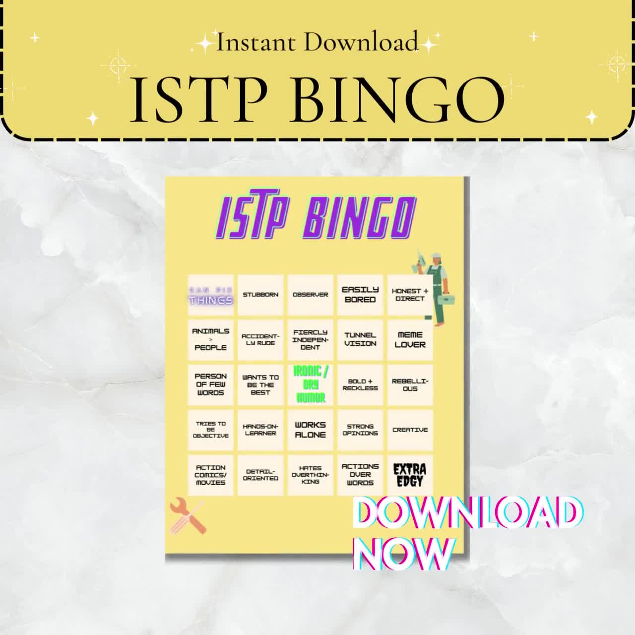 Bingo Series - INTJ bingo!