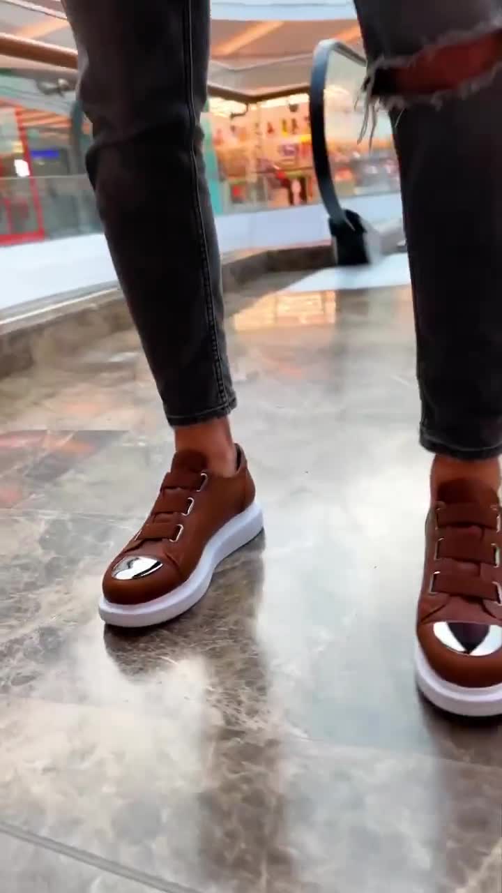 Slip-On Metal Toe Sneakers for Men by Apollo Moda